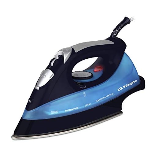 Orbegozo SV 2680 - Plancha ropa vapor, 2600 W de potencia, suela INOX, función autolimpieza, sistema de planchado en seco y con vapor, regulador de temperatura
