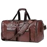 Design Polyvalent: Le sac de voyage homme en cuir est le compagnon idéal pour la salle de sport, les escapades du week-end ou une utilisation quotidienne, ajoutant une touche de style à votre mode de vie actif