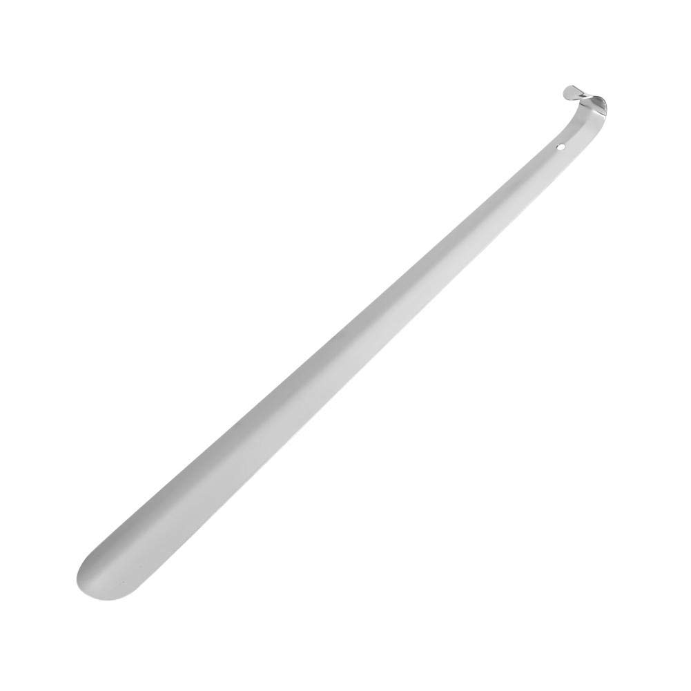 80 cm długa łyżka do butów-Duokon plastikowa łyżka do butów długa łyżka do butów, profesjonalna polerowana łyżka do butów ze stali nierdzewnej dla osób starszych polerowana srebrna metalowa łyżka do butów