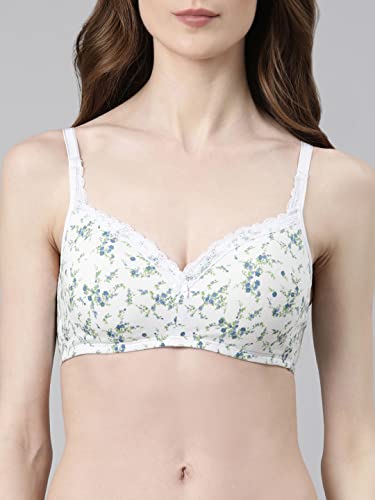 Image of Enamor Smoothening Women's Cotton Everyday Balconette T-Shirt Bra - All Day Comfort, Full Support, Padded, Wirefree, Medium-Coverage - A017