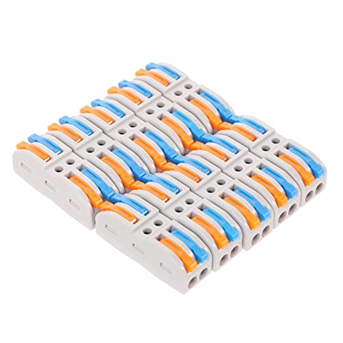 PRETYZOOM 10Pcs Quick Connect Wire Splitter Tool Electrical Connector Block for Compact Inline Terminals Design for Awg Electrical Projects