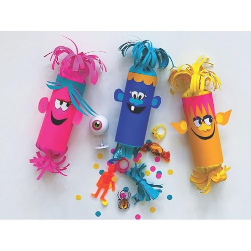 Bagues à œil Googly multicolores en taille unique pour animation créative - 3