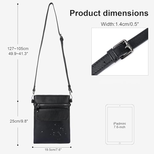 Crossbody Bags for Women Vegan Leather Cross Body Purse with Adjustable Strap Multiple Pockets Shoulder Handbags4