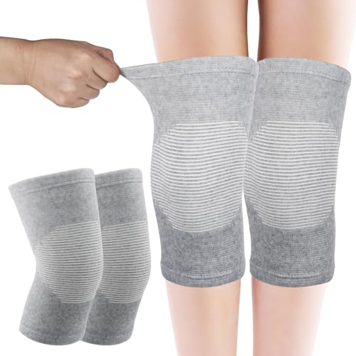 Image of Unisex Bamboo Knee Cap | Adjustable Support for Knee Pain Relief & Injury Prevention | Breathable, Comfortable & Durable - Ideal for Sports, Recovery & Daily Use - (Size - XL)