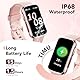TIMU Fitness Tracker, IP68 wasserdichte Fitness Uhr mit 24 Sportmodi für Männer, Frauen, 1.47 Zoll HD Smartwatch (Weiß)