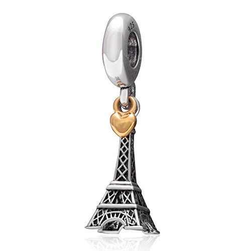Image of ARTCHARM 925 Sterling Silver Airplane Pendant, Statue of Liberty, Lighthouse, Colosseum, Souvenir, Valentine's Day Gift for Lovers /Friends /Mothers /Travelers