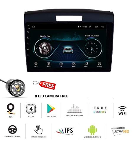 Image of AUTO SNAP 9 Inches 22cm Touch Screen Android 12 Gorilla Glass IPS Display Car Stereo with 2GB RAM /16 GB ROM GPS /Wi-Fi /Navigation /Steering Wheel Controls Mirror Link Compatible for Honda WRV
