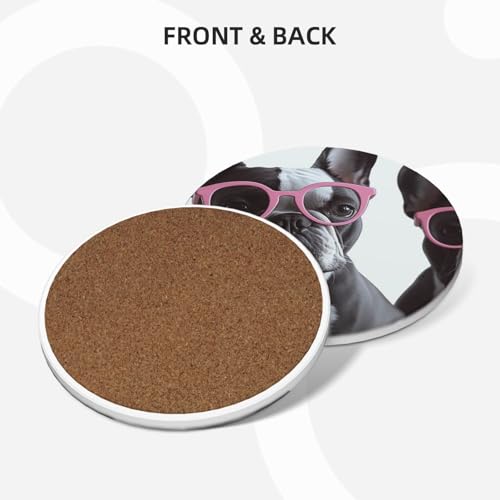 Dessous de verre absorbant en céramique pour table basse sans tache - 3