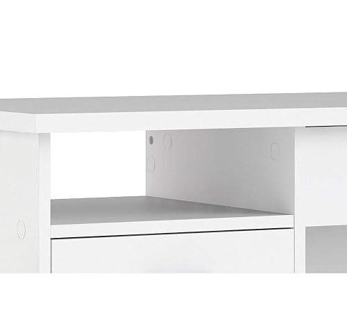 Amazon.com: Tvilum Desk with 5 Drawers, White : Home & Kitchen