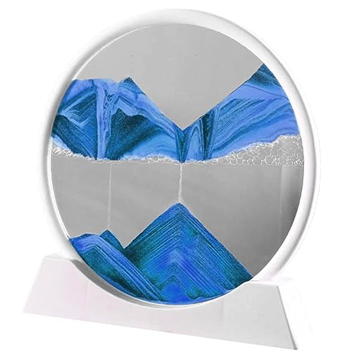 DIKACA Pintura De Arenas Movedizas Decoración De Arena En Movimiento Imagen De Pintura De Arena 3d Pintura De Arte De Arenas Movedizas De Paisaje Juguete De Escritorio Agua Blue