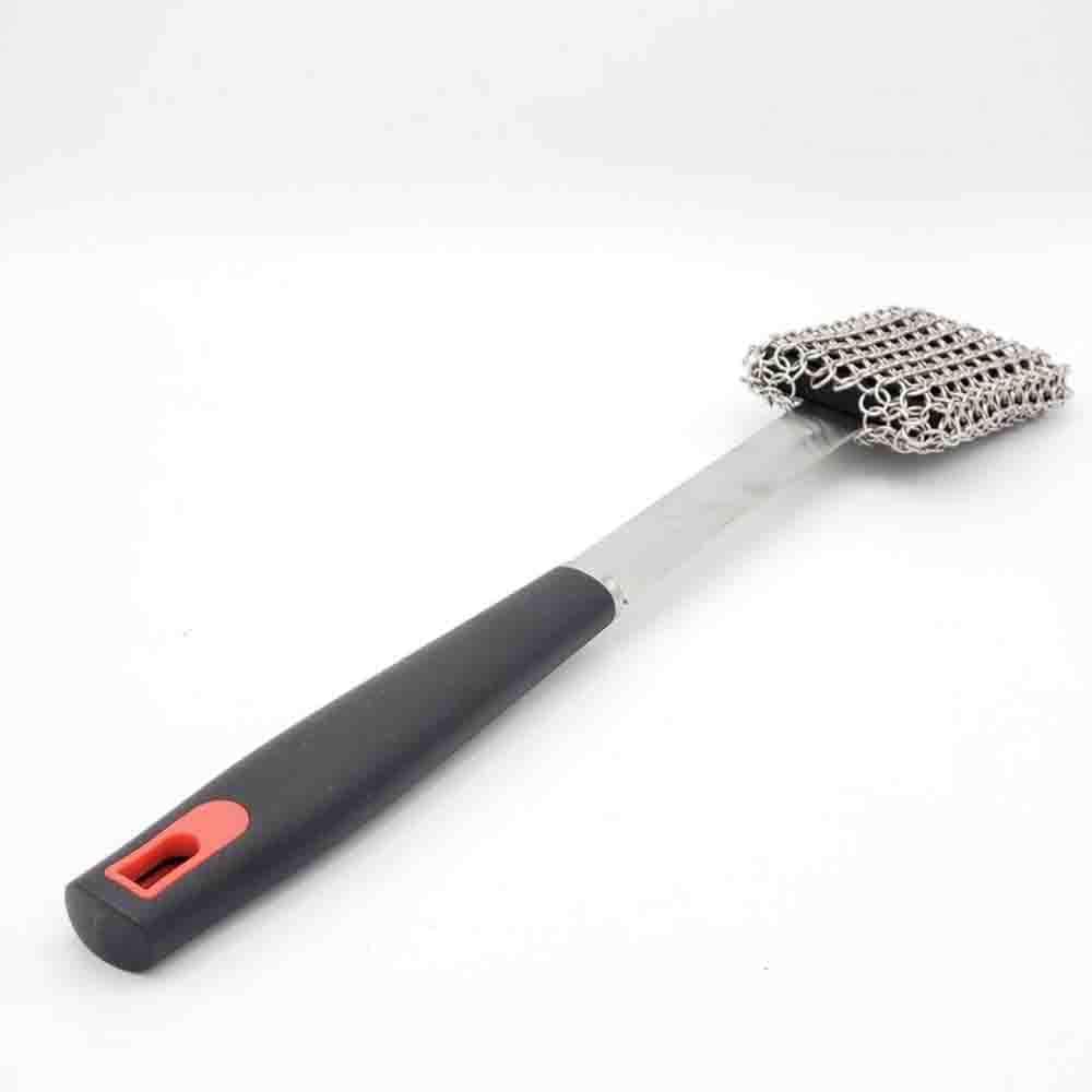 BBQ Dragon Bristle Free Chainmail Grill Brush-Best Safe Cleaning Brush with Heavy – Duty Stainless Steel BBQ Scraper, Safe Grill Accessories for Charcoal Grill/Porcelain, Finest Gift for Grill Guys. : Patio, Lawn & Garden