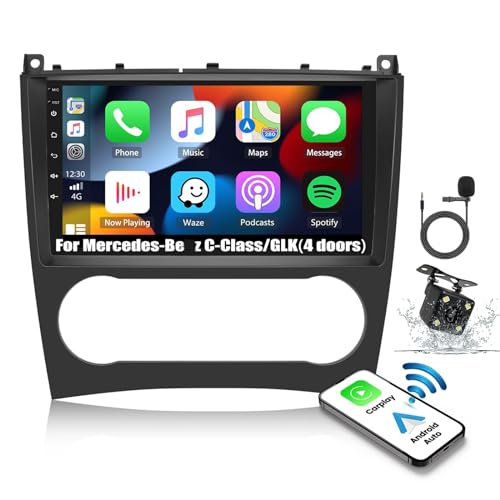 Autoradio Android 13 Mercedes W203 C-Classe 4G+64G GPS 9 Pouces Carplay