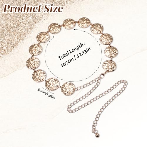 Womens Chain Belt Metal Gold Chain Belt for Woman Western Cowgirl Boho Metal Belts for Women for Dress Jeans Country Concert Outfit3