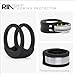 Rinfit Smart Ring Protector - Silicone Ring Enhancer for Active Lifestyle and Gym - SportFit U.S. Design Patent - Black, Size 8