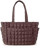 Queenoris Bolsa de viaje acolchada para mujer, Rojo (Jujube Red)
