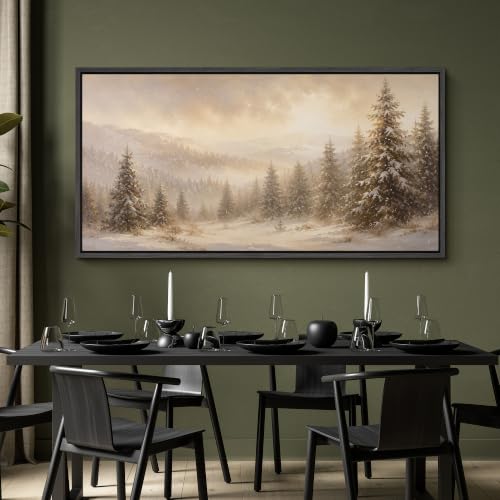 Image of MUDECOR Extra Large Framed Canvas Print Wall Art Pine Art for Living Room