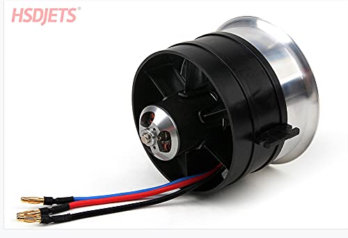 Ventilador conducido HSDJETS 105mm EDF de 12S: potencia de 7.4KG de empuje para tu avión RC 2