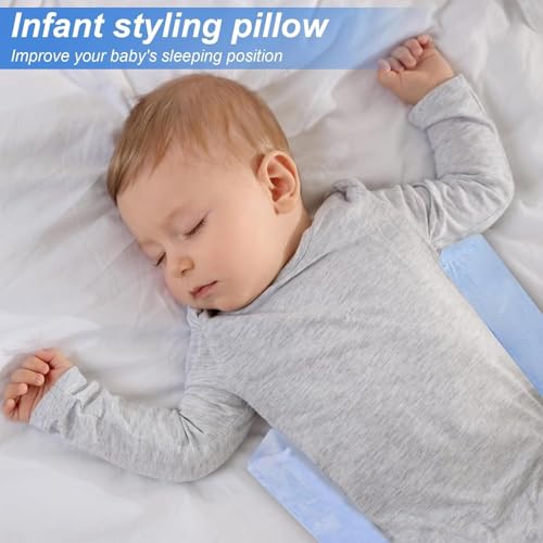 Fueegue Lagerungskissen, 42x22x10cm Seitenschläfer Kissen, Keilkissen Verstellbares, Side Support Pillow, Removable Positioning Pillow, Anti Rollen Keilkissen, Wattepad mit Rückenlehne