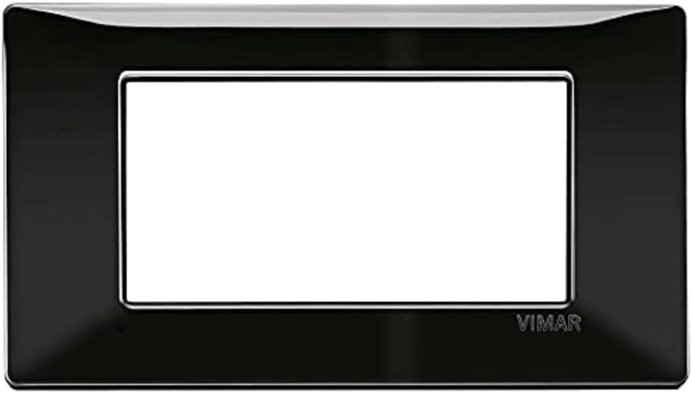 Vimar 14654.05 Plate, Black, 4 Modules