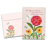Tree-Free Greetings - Just Because Cards - Artful Designs - 1 Card + Matching Envelope - Made in USA - 100% Recycled Paper - 5"x7" - Be Your Vibrant Self (GO61543)