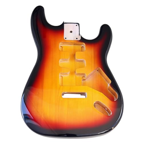 JD.Moon Electric Guitar Body for Fender ST Strat Guitar DIY Poplar Guitar Body HSS Glossy Sunset 56mm