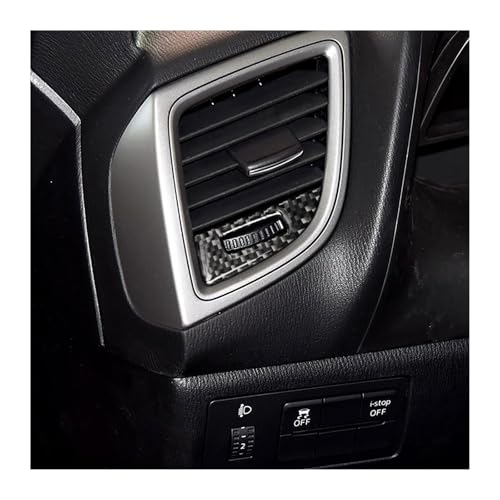Autocollant ventilation Mazda 3 Axela 2014-2018 en carbone | Insert habitacle auto