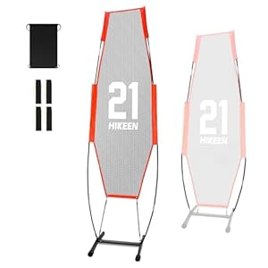 Hikeen Basketball Defender Dummy, Training Equipment for Practice Basketball Dribbling, Shooting, Passing - 2 Sizes Folding Poles (7'9"+6'7"), 4 Reinforced Base Sandbags product image