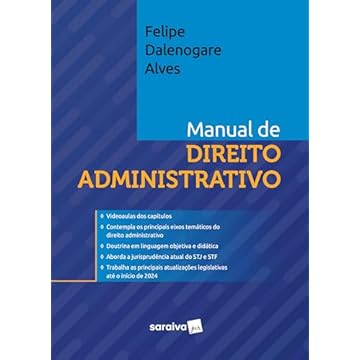 Capa do livro Manual de Direito Administrativo - 1ª edição 2024