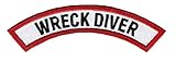 Wreck Diver Chevron Patch Embroidered Iron On Scuba Diving Emblem Souvenir