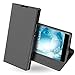Produktbild OJBKase Sony XA2 Plus Hülle, Premium Slim PU Leder Handy Schutzhülle [Standfunktion] Hülle/Cover/Brieftasche/Ledertasche Bookstyle Tasche Lederhülle Handyhülle für Sony XA2 Plus (Schwarzgrau)