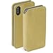 Produktbild Krusell Apple iPhone XS Max Hülle Bookcase Klapptasche aus Echtleder (Wildleder Cognac/Braun)