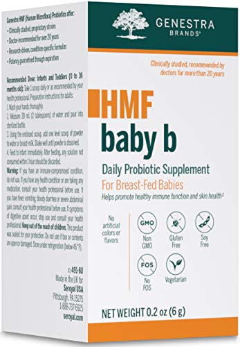 Genestra Brands HMF Baby B | Probiotic Supplement for Breast Fed Babies | 0.2 Ounces