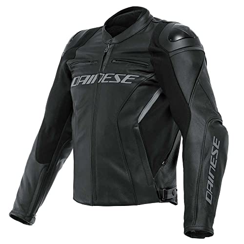 Dainese Racing 4 Blouson en cuir de moto, schwarz/schwarz, 58