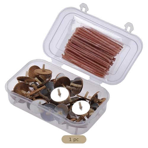 100 mechas para velas flotantes de parafina con caja de almacenaje miniatura 4