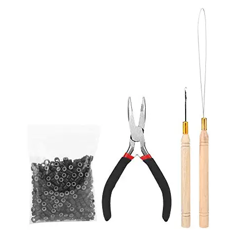 Swetup Kit de extensión de cabello con microanillos y accesorios Cover