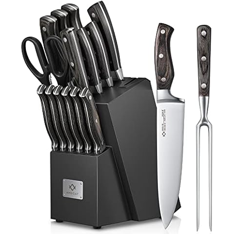 AMEGAT 15-Piece Knife Set Cover