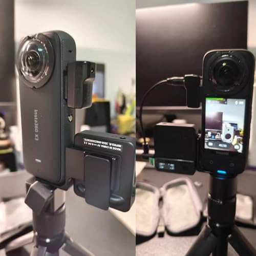 Image of yantralay External Microphone Aluminium Auxiliary Mount Compatible With Insta 360 X4 /X3 /X2, Insta 360 Camera Accessories