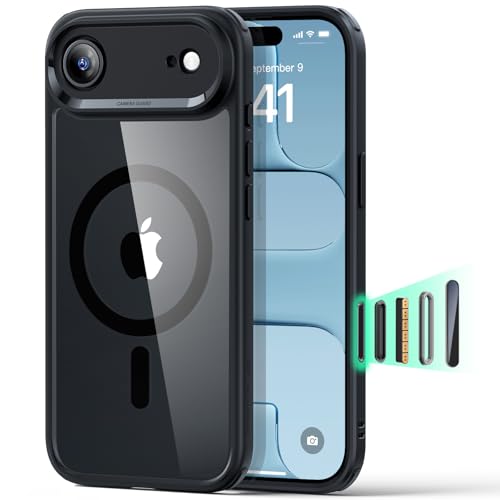 �y3�{�ČRMIL�K�i�EMagSafe�Ή��zESR iPhone Air �P�[�X �ɔ� ���C�����X�[�d �X�g���b�v�z�[���t�� �G�A�K�[�h�R�[�i�[ 25W�����[�d Qi2.2�Ή� 4H���ɋ����w�� ���h�~ ����~�� �w��h�~ �ϏՌ� �ω��� �}�O�l�b�g�X�}�z�P