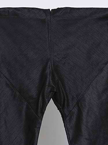 Image of VASTRAMAY Men's Coffee Cotton Silk Blend Kurta and Pyjama Set VASMKCO001nPBL 36