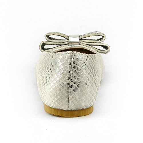 The Doll Maker Snake Skin Metallic Flat3