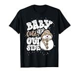 Baby It's Cold Outside Leopard Print Christmas T-Shirt