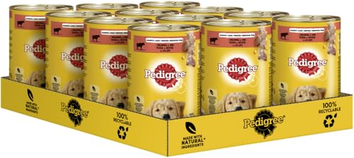 Produktbild von PEDIGREE Adult Nassfutter für Hunde mit Rindfleisch in Gelee - 12 x 1200 g