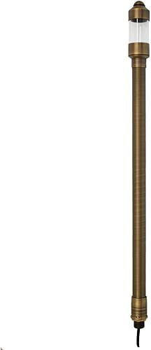 Miniatura 4 de VOLT Luz de camino de latón de 12 V (pantalla de 7 pulgadas, 24 pulgadas de alto) para iluminación de paisaje de bajo voltaje en caminos al aire