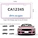 Fashion Super Slim Matte Cherry Blossom Pink License Plate Frames,Stainless Steel License Plate Holders,Weather Proof License Plate Cover for Women(2 Frames)