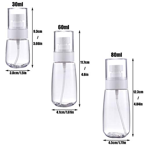 Empty Small Plastic Spray Bottle Plastic Portable Travel Spray Bottle Clear Empty Spray Bottle Empty Refillable Plastic… - Afbeelding 4