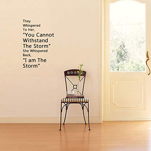 Home Find Mirror I Am The Storm Wall Decals Quotes Inspirational Motivation Signs Wall Stickers Home Decor Vinyl Decor Diy Art Murals For Office Study Rooms 15.7 Inches X 24 Inches #TOP1