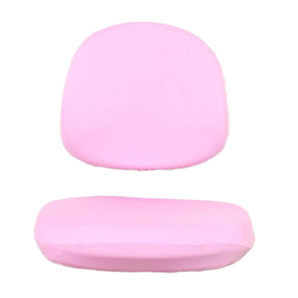 1 de Funda para Silla de Oficina con Estampado Elástico para Ordenador, Funda para Silla Giratoria de Escritorio Universal Lavable Extraíble, Rosado, Individual
