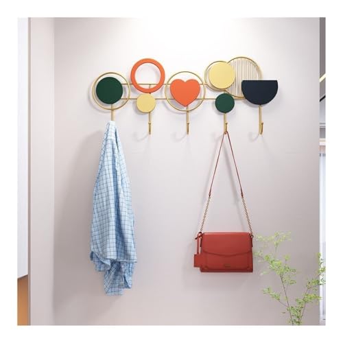 Perchero para ropa de entrada con ganchos de pared duraderos 5