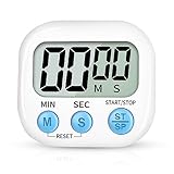 VDKIDKT Digital Kitchen Timer for Cooking, Multi-Function Electronic Timer, Big Digits Loud Alarm Strong Magnetic Backing, Classroom Timers for Teachers