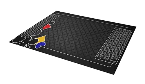 MTJ Belote Prestige OC Tramé 100 x 60 cm – Jersey Neopren – Hergestellt in Frankreich (Schwarz)